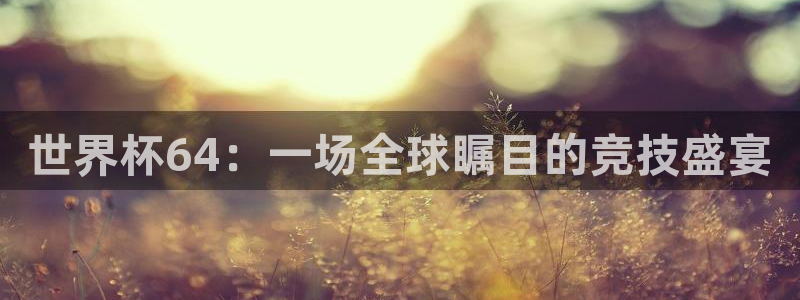 2026世界杯亚洲区预选赛：世界杯64：一场全球瞩目的竞技盛宴